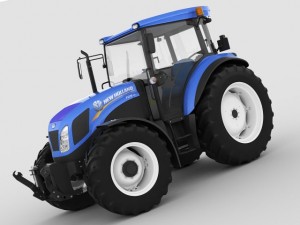 new holland td5 tractor 3D Model