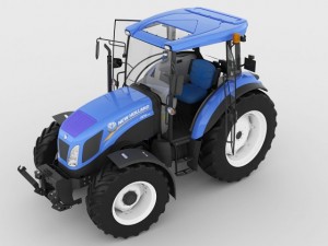 new holland td5 tractor 3D Model