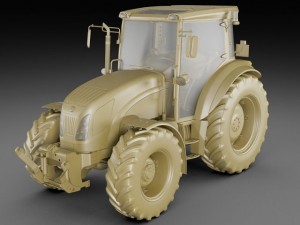 new holland td5 tractor 3D Model