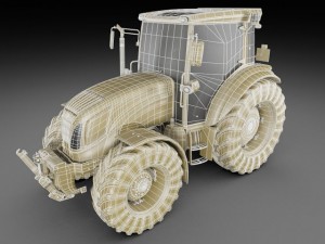 new holland td5 tractor 3D Model