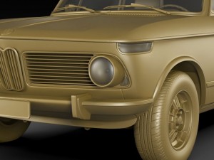 b m w 2002 Modello 3D