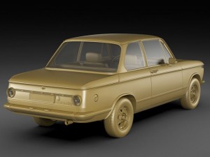 b m w 2002 Modello 3D