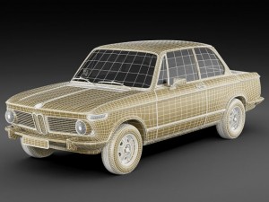 b m w 2002 Modello 3D