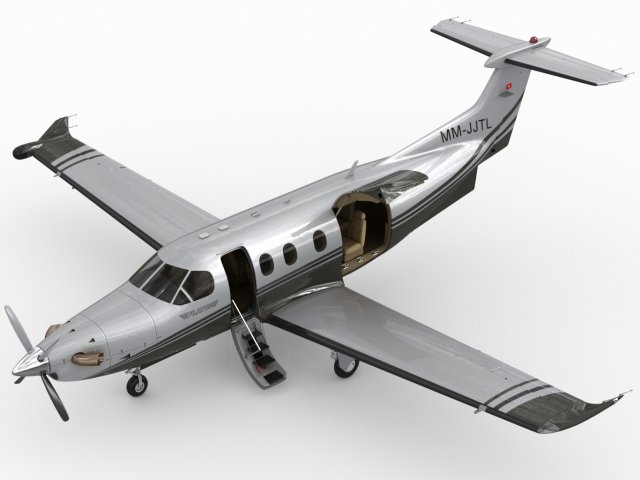 pilatus pc12 ng 3D Model .c4d .max .obj .3ds .fbx .stl .blend 