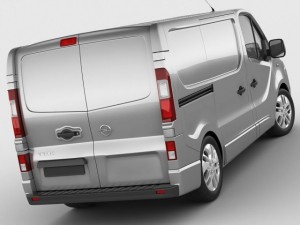 opel vauxhall vivaro 2015 Modello 3D