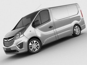 opel vauxhall vivaro 2015 Modello 3D