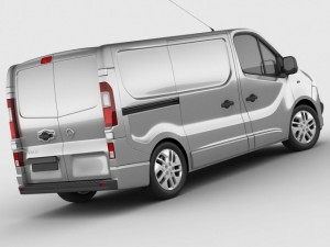 opel vauxhall vivaro 2015 Modello 3D