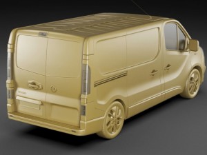 opel vauxhall vivaro 2015 Modello 3D