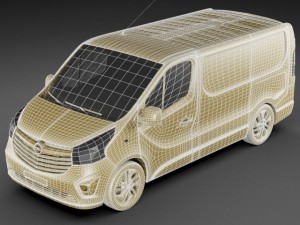 opel vauxhall vivaro 2015 Modello 3D