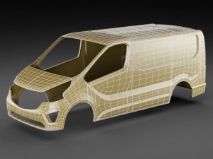 opel vauxhall vivaro 2015 Modello 3D