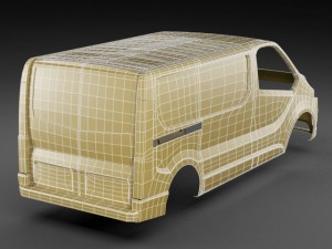 opel vauxhall vivaro 2015 Modello 3D