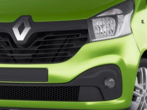 르노 트래픽 2015 패널 밴 3D 모델