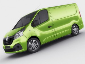 renault trafic 2015 panel van 3D Модель