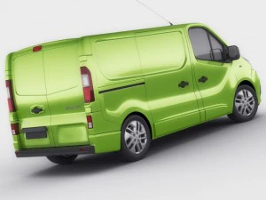 르노 트래픽 2015 패널 밴 3D 모델