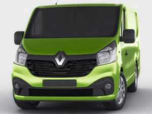 르노 트래픽 2015 패널 밴 3D 모델