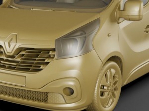 renault trafic 2015 panel van 3D Модель