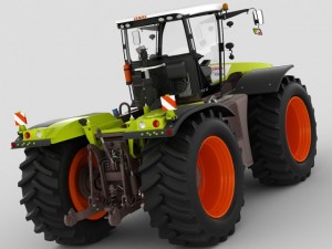 claas xerion 2014 3Dモデル