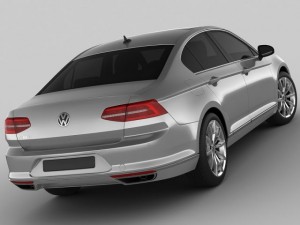 vw passat 2015 3D Model