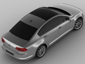vw passat 2015 3D Model