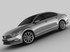 vw passat 2015 3D Model
