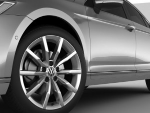 vw passat 2015 3D Model