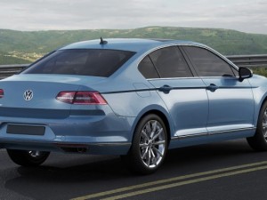 vw passat 2015 3D Model