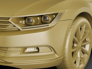vw passat 2015 3D Model