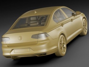 vw passat 2015 3D Model