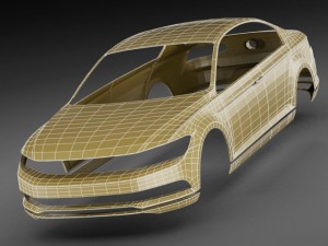 vw passat 2015 3D Model