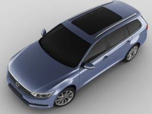 vw passat variant 2015 3D Model