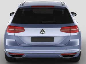 vw passat variant 2015 3D Model