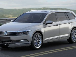 vw passat variant 2015 3D Model