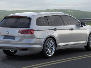 vw passat variant 2015 3Dモデル