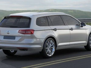 vw passat variant 2015 3D Model