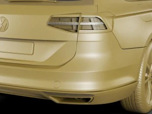 vw passat variant 2015 3D Model