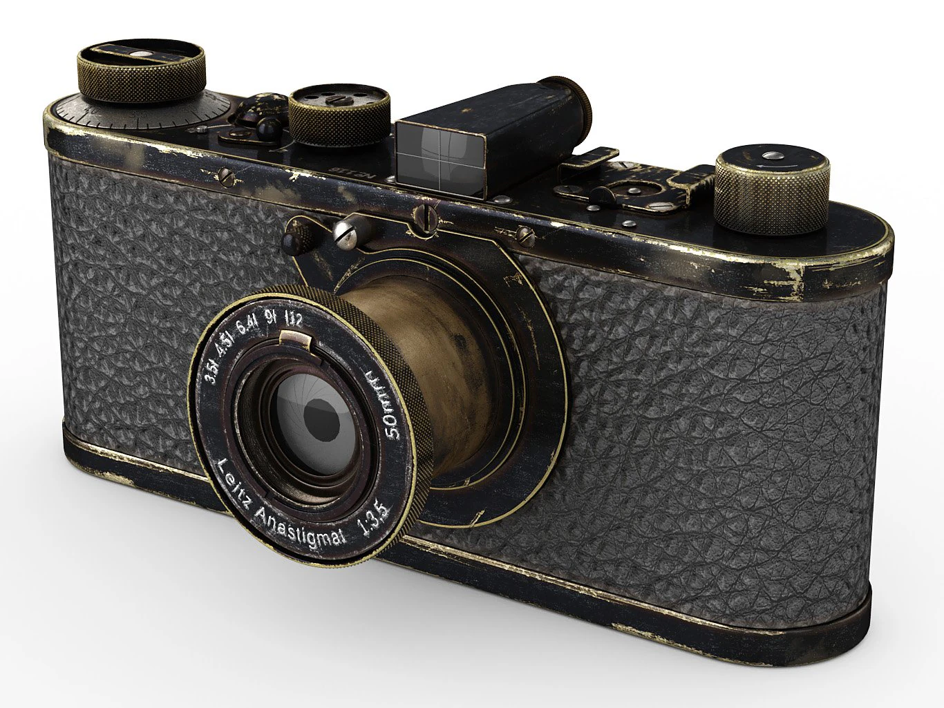 leica 0series vintage camera 3D Model .c4d .max .obj .3ds .fbx .stl .blend 