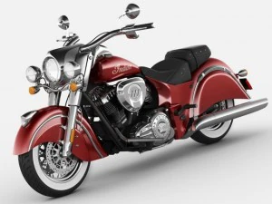 indian chief classic motorcycle 3D Model