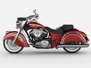 indian chief classic motorcycle 3D Model