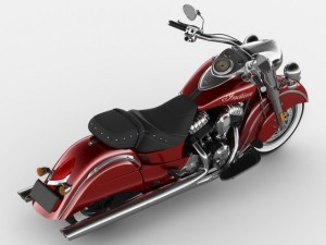 indian chief classic motorcycle 3D in 3DExport