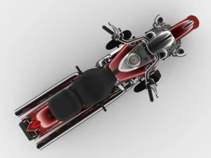 indian chief classic motorcycle 3D Model