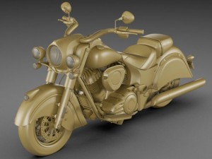 indian chief classic motorcycle 3D Model
