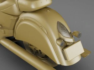 indian chief classic motorcycle 3D Model