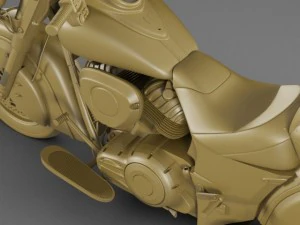 indian chief classic motorcycle 3D Model