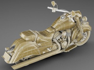 indian chief classic motorcycle 3D Model