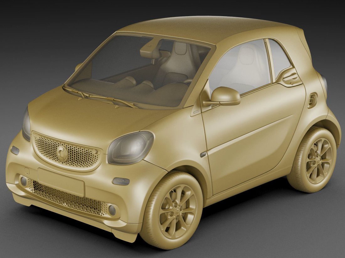 Smart models. Car Smart Fortwo 2015 Blueprint