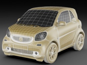 smart fortwo 2015 Modelo 3D