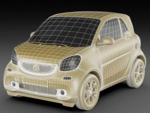 smart fortwo 2015 3D Model