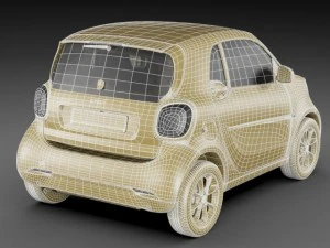 smart fortwo 2015 3D Model