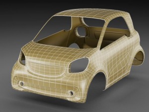 smart fortwo 2015 Modelo 3D
