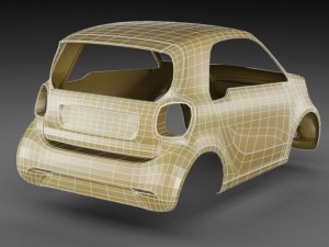 smart fortwo 2015 Modelo 3D
